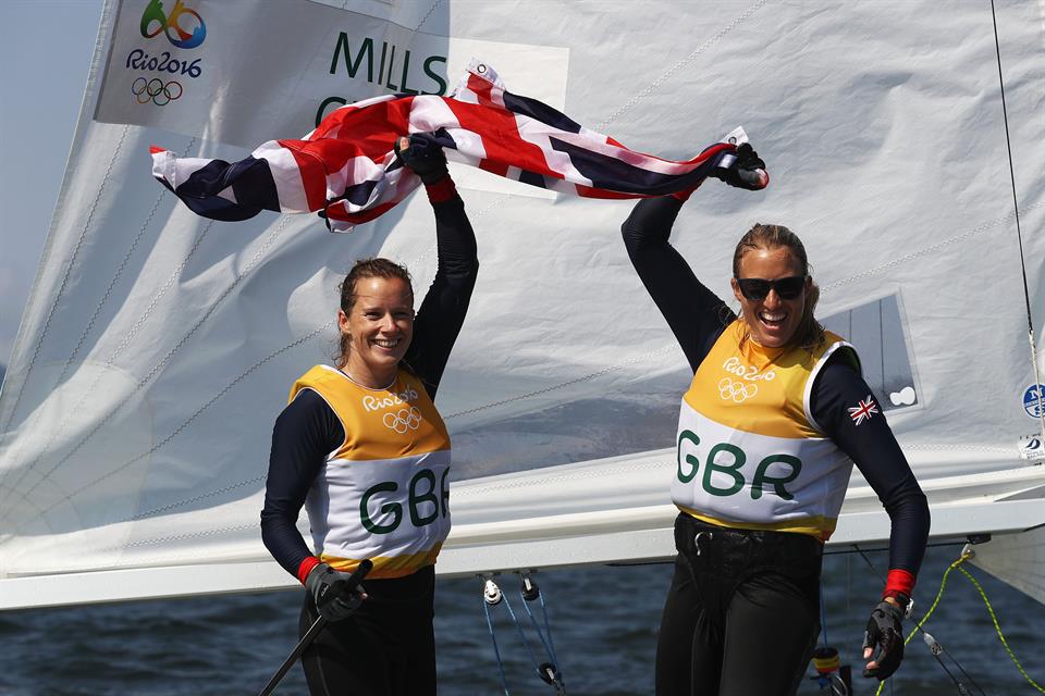 Mills and Clark seal gold as Great Britain top sailing medals table