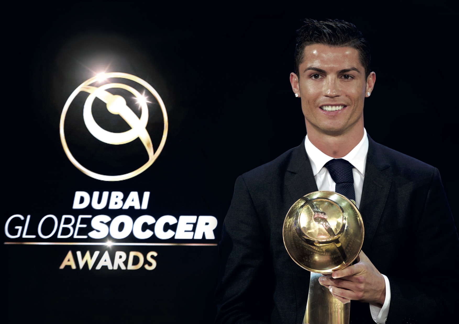 CRISTIANO RONALDO HEADS STARSTUDDED LINEUP AT GLOBE SOCCER AWARDS IN